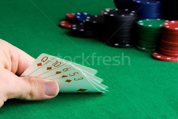 Poker mano tutti uno suit soldi Foto d'archivio © SimpleFoto