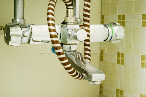 レトロな シャワー 1980 電話 スタイル シャワーヘッド ストックフォト © SimpleFoto