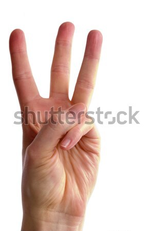 Three Fingers Stock photo © SimpleFoto