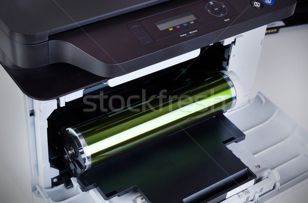 Wymiana komputera laserowe drukarki nowoczesne Zdjęcia stock © simpson33