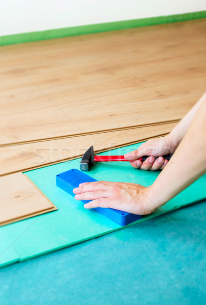 [[stock_photo]]: Réparation · étage · homme · bâtiment · construction