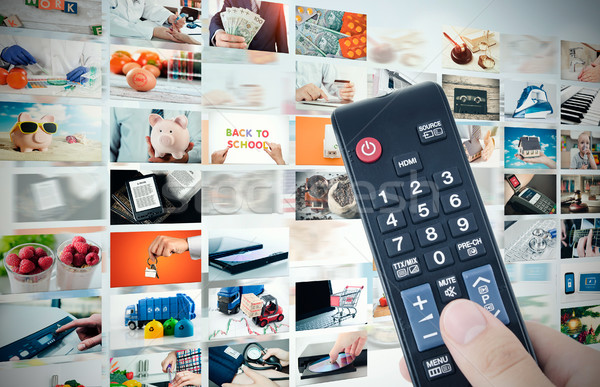 Television broadcast multimedia abstract composition Stock photo © simpson33