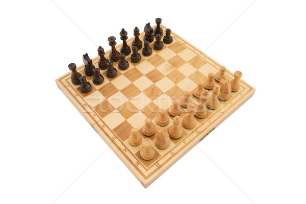 Chess isolated on white background Stock photo © simpson33