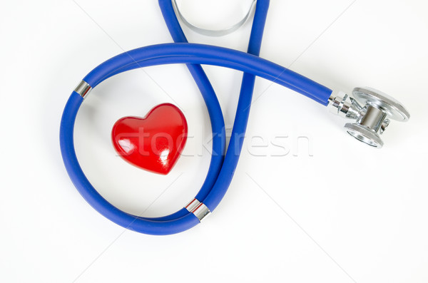Stethoscope and heart 3d model Stock photo © simpson33