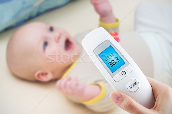 Temperatur Baby digitalen Thermometer Liebe Stock foto © simpson33