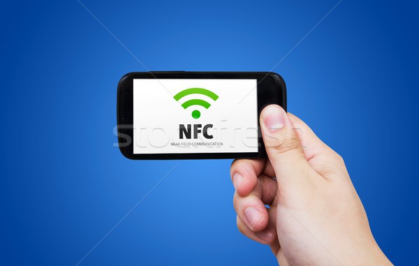 Near field communication. NFC banking payment technology Stock photo © simpson33