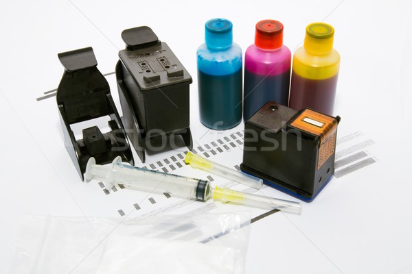 Ink refill set for printer Stock photo © simpson33