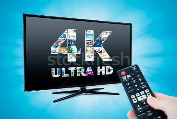 TV ultra HD. 4K television resolution technology Stock photo © simpson33