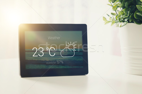 Weather station with LCD display Stock photo © simpson33