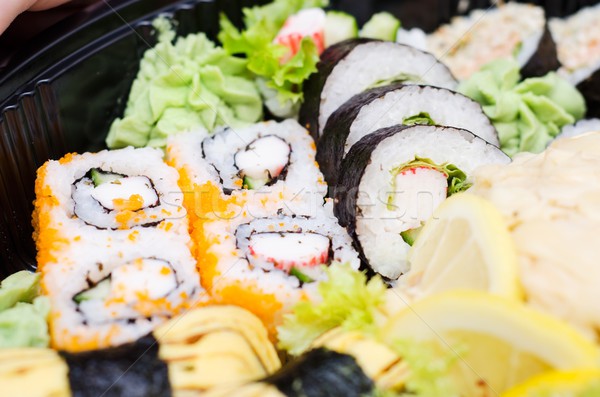 Tradicional japonês sushi conjunto comida Foto stock © simpson33