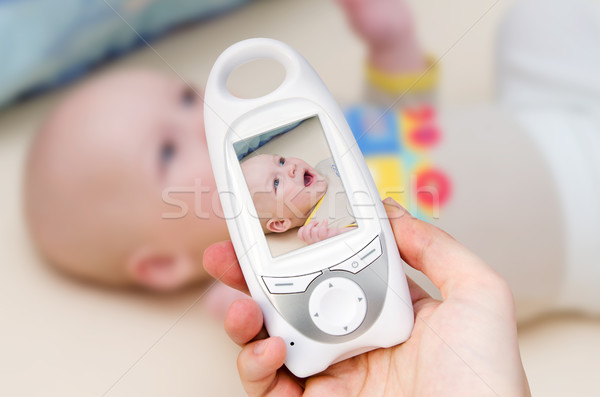 Video baby monitor for security of the baby Stock photo © simpson33