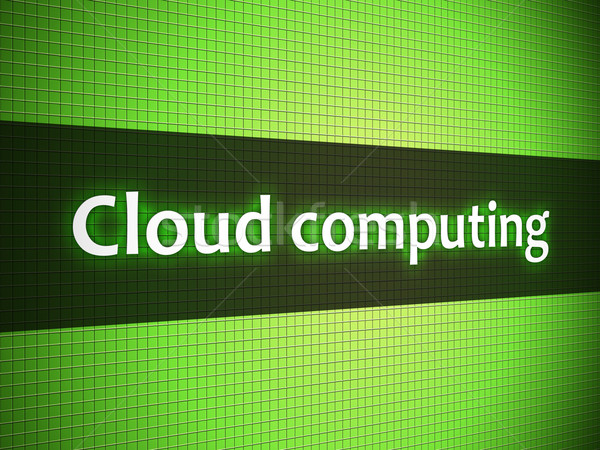 Cloud Computing Worte Display digitalen Grafik Stil Stock foto © simpson33