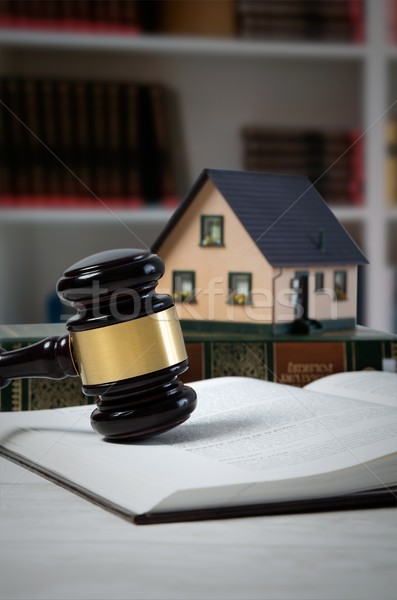 Lei gabela casa empréstimo leilões legal Foto stock © simpson33