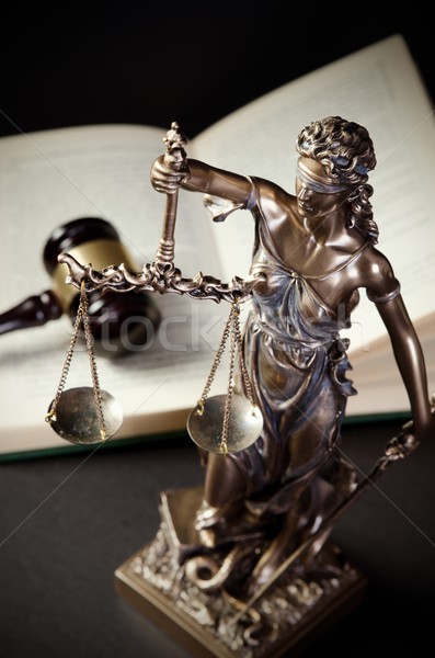 Law concept with Themis, symbol of justice Stock photo © simpson33