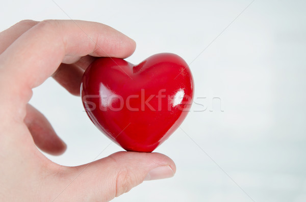 3D heart shape model in hand Stock photo © simpson33