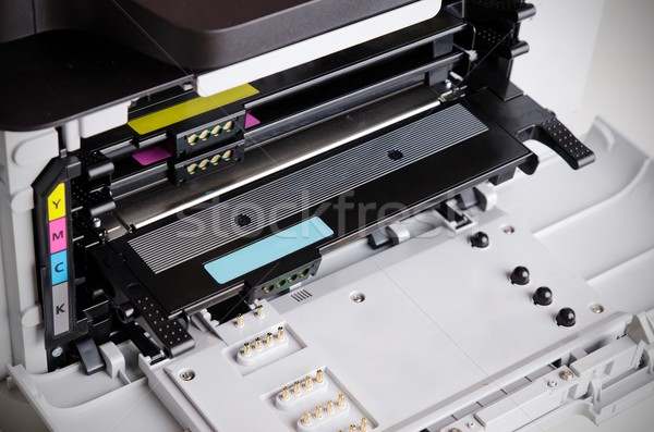 Farbe Laser Drucker Computer Vorräte Stock foto © simpson33