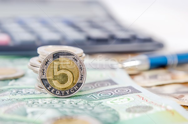 Geld Business Münzen Einkommen Währung Stock foto © simpson33