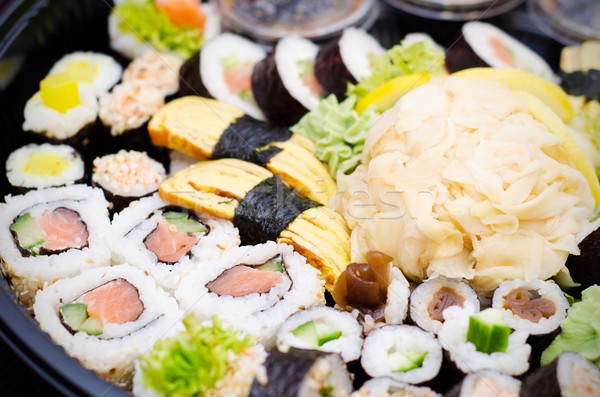 Tradicional japonês sushi conjunto comida Foto stock © simpson33