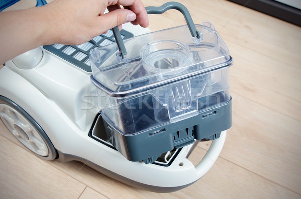 Bag less vacuum cleaner with plastic container Stock photo © simpson33