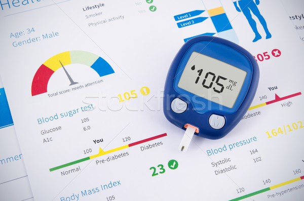 Zdjęcia stock: Zdrowia · badanie · test · cukrzyca · lekarza · serca