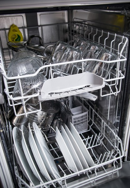 洗碗機 白 板 房子 工作 廚房 商業照片 © simpson33