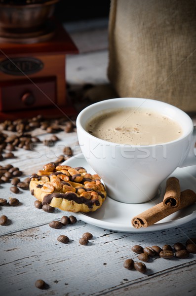 Foto stock: Café · feijões · moinho · doces