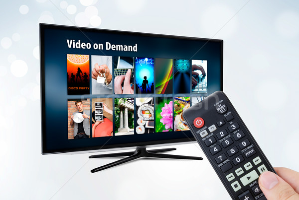 Vídeo demanda servicio inteligentes tv aplicación Foto stock © simpson33