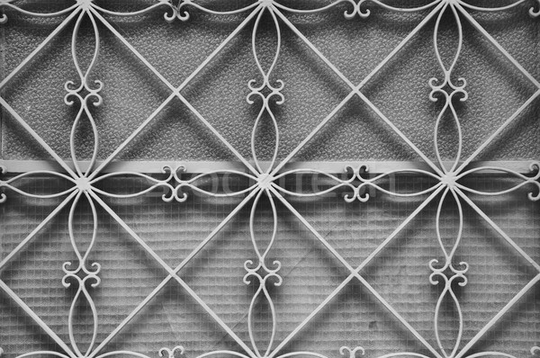 metal door frame floral pattern Stock photo © sirylok