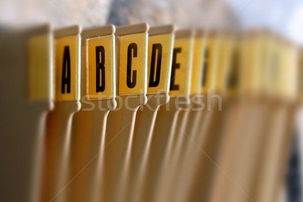 alphabetical filing tray Stock photo © sirylok
