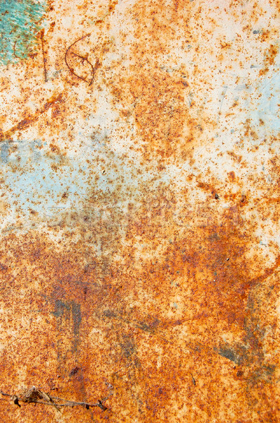 [[stock_photo]]: Rouille · surface · rouillée · métal · pelé · peinture