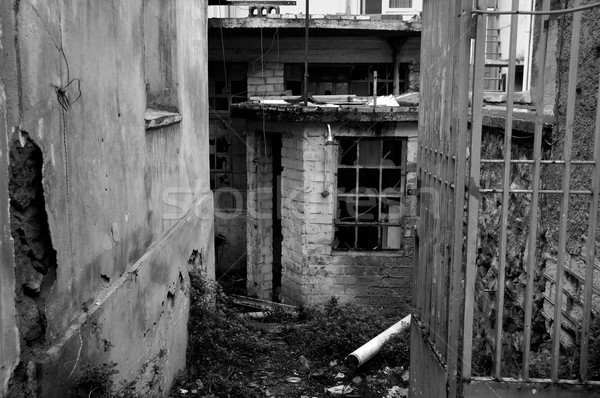 rusty gate abandoned warehouse Stock photo © sirylok