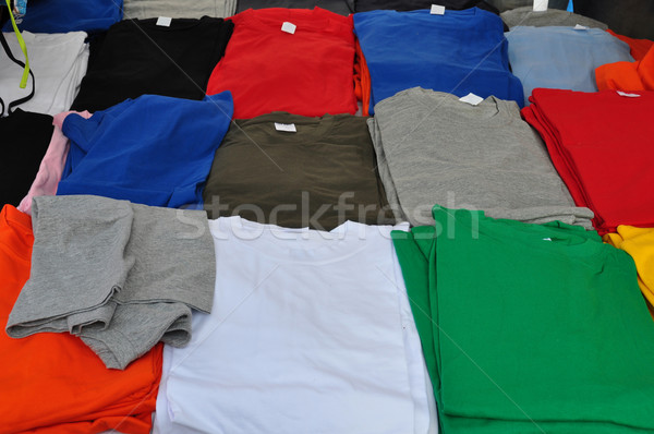 Stockfoto: Kort · huls · kleurrijk · toevallig · zomer · kleding