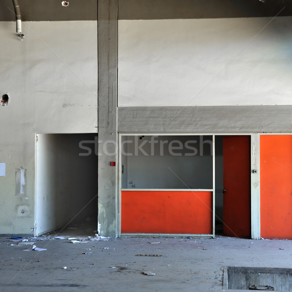 concrete wall and empty room in abandoned factory Stock photo © sirylok