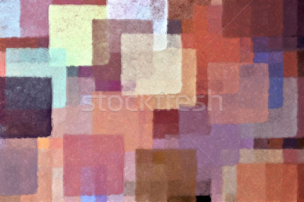 Foto stock: Praça · formas · ilustração · digital · abstrato · pintar · textura