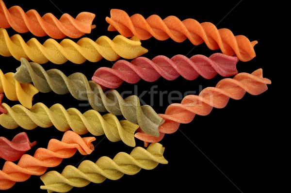 fusilli twirls pasta background Stock photo © sirylok