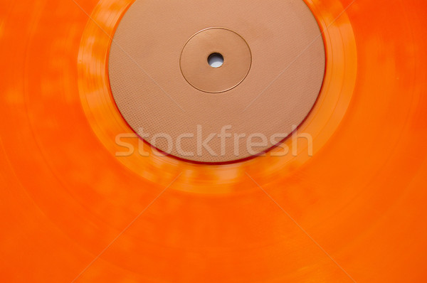 Pomarańczowy winylu rekord kolorowy tekstury streszczenie Zdjęcia stock © sirylok