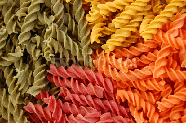 colored twirls pasta background Stock photo © sirylok