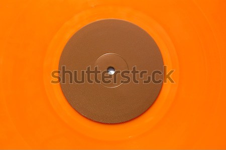 Orange Vinyl Musik Eintrag Detail Stock foto © sirylok