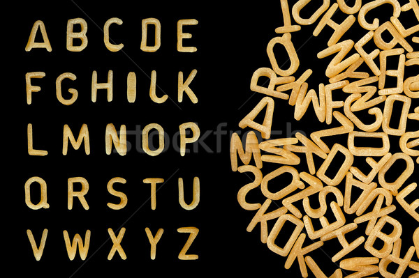 alphabet soup pasta font Stock photo © sirylok