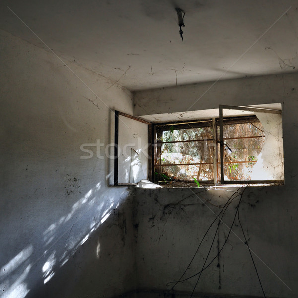 Reflectie donkere kamer zonlicht gebroken Stockfoto © sirylok