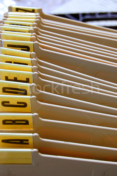 Alfabético organizador oficina bandeja documentos negocios Foto stock © sirylok