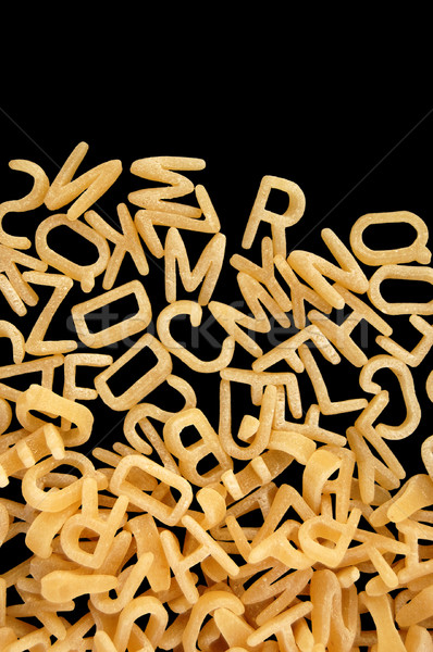 ábécé tészta leves részlet textúra gyerekek Stock fotó © sirylok