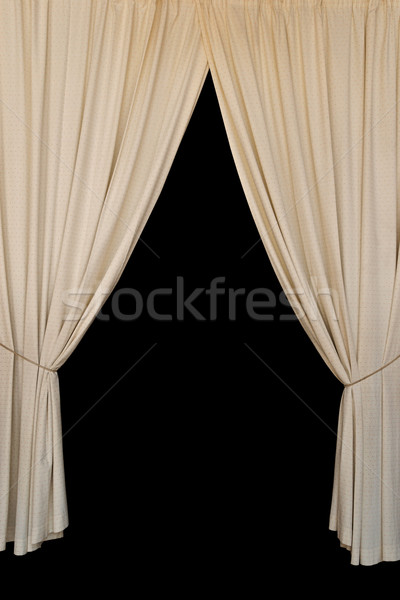 open curtains elegant drapes Stock photo © sirylok