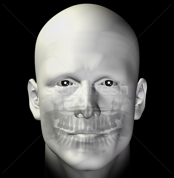 Сток-фото: взрослый · мужчины · стоматологических · сканирование · человека · Xray