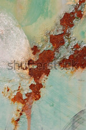 Farby barwiony ściany starych pokryty Zdjęcia stock © sirylok