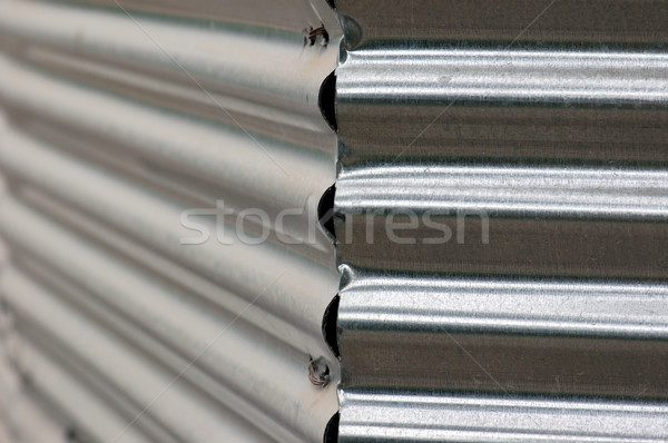 corrugated metal fence Stock photo © sirylok