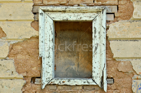 empty window frame grunge background texture Stock photo © sirylok