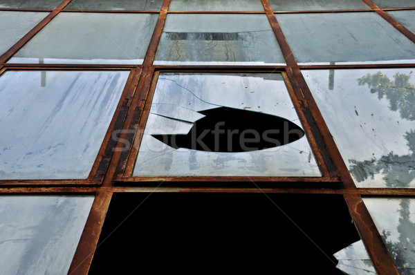 smashed rusty windows Stock photo © sirylok