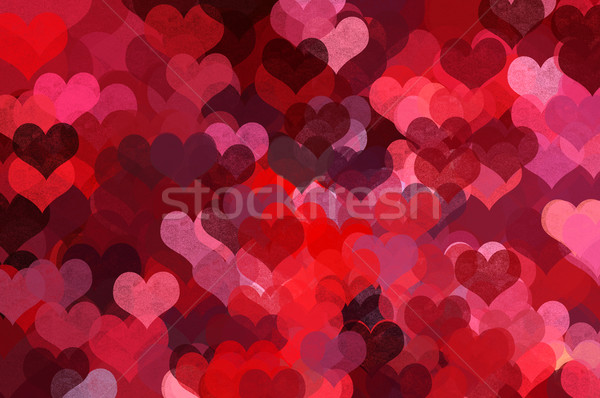 Stockfoto: Hartvorm · patroon · abstract · illustratie · liefde · romantiek