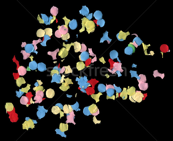 Confettis papier coloré pièces carnaval Photo stock © sirylok